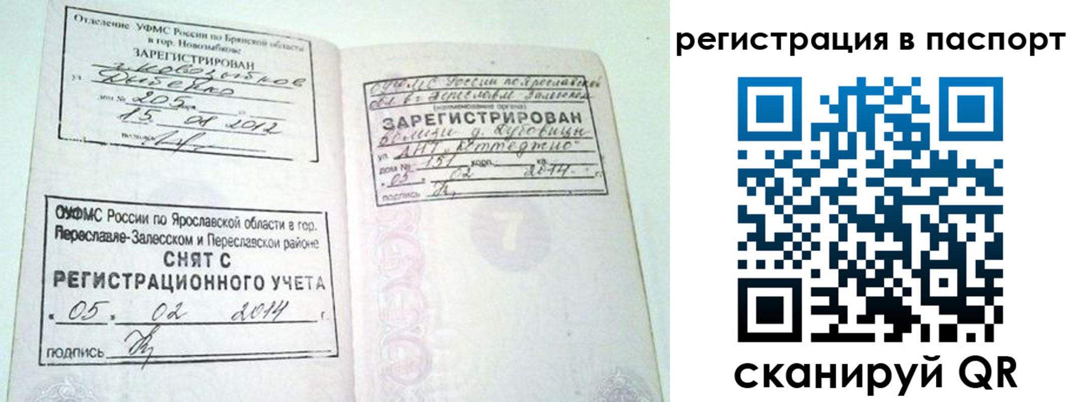 прописка в квартире в Отрадном